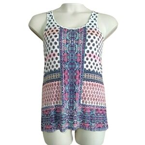 Rose & Olive Boho Print Tank Top